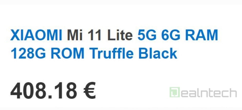 小米 11 Lite 版歐洲售價曝光：6+128GB 約合 3175 元