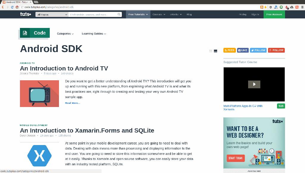分享10個很棒的學(xué)習(xí)Android開發(fā)的網(wǎng)站