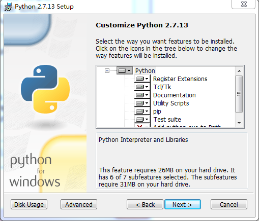 python 2.7.13 安裝配置方法圖文教程