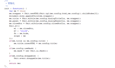 Javascript前端UI框架Kit使用指南之kitjs的對話框組件