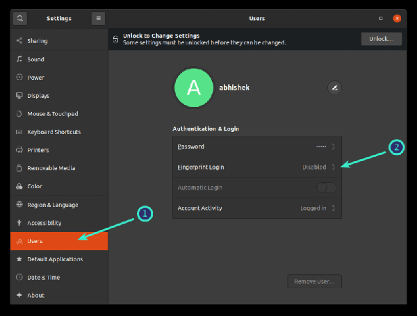 如何在 Ubuntu 中添加指紋登錄