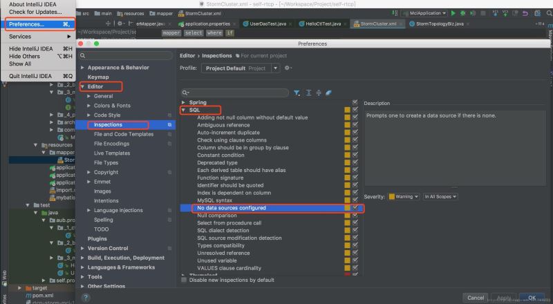 去掉IntelliJ IDEA 中 mybatis 對應(yīng)的 xml 文件警告的教程圖解