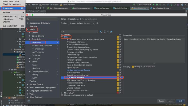 去掉IntelliJ IDEA 中 mybatis 對應(yīng)的 xml 文件警告的教程圖解