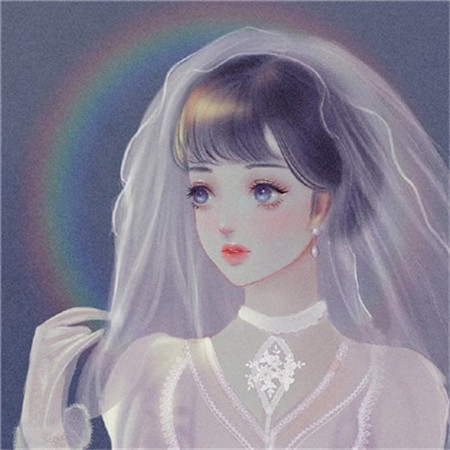 2021夢幻ins超火的仙女插畫背景圖 我開始享受吹風聽歌一個人