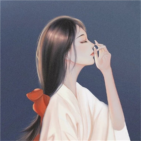2021夢幻ins超火的仙女插畫背景圖 我開始享受吹風聽歌一個人