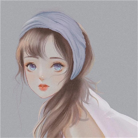 2021夢幻ins超火的仙女插畫背景圖 我開始享受吹風聽歌一個人