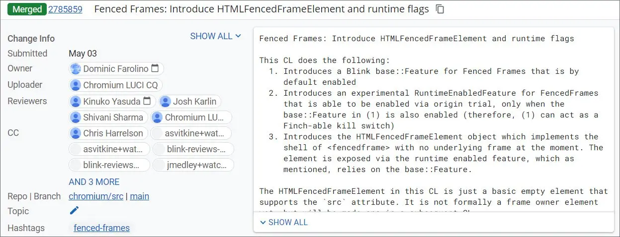 Chrome 瀏覽器將支持新的 HTML 標簽以保護用戶隱私
