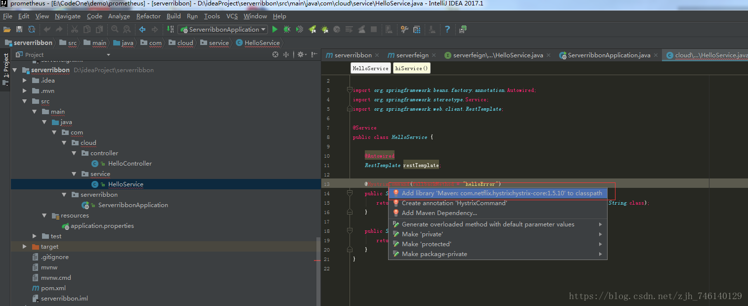 SpringBoot2.0整合SpringCloud Finchley @hystrixcommand注解找不到解決方案