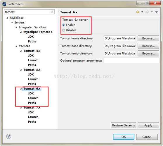 JAVA環(huán)境搭建之MyEclipse10+jdk1.8+tomcat8環(huán)境搭建詳解