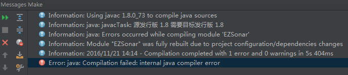 IntelliJ IDEA報錯Error:java: Compilation failed: internal java compiler error的解決辦法
