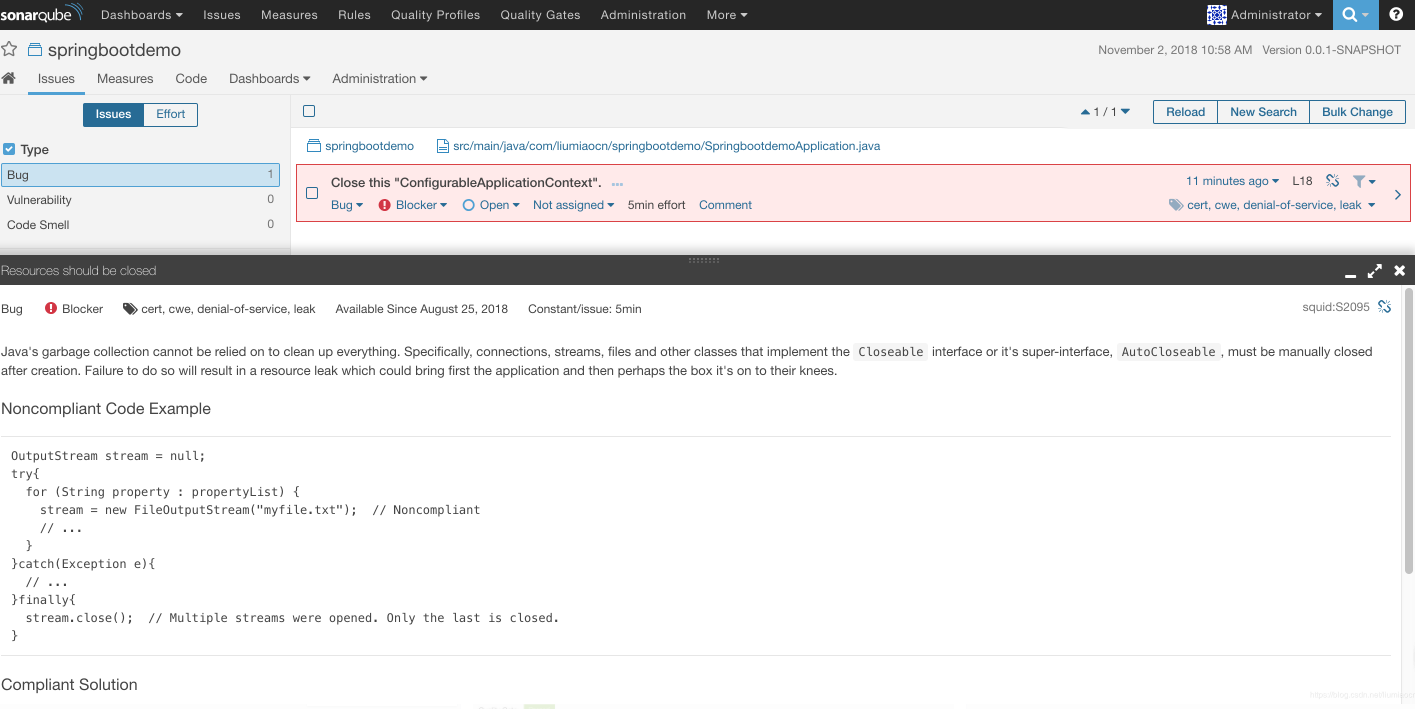 spring boot使用sonarqube來檢查技術債務