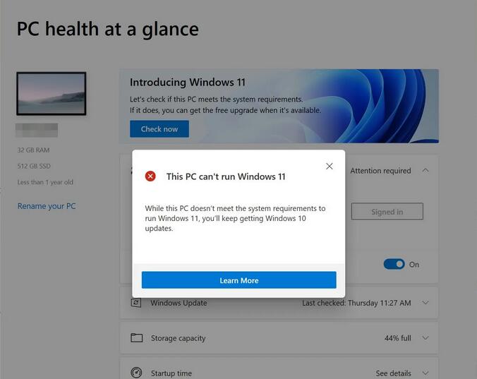 WhyNotWin11：開(kāi)源的 Windows 11 升級(jí)檢測(cè)工具