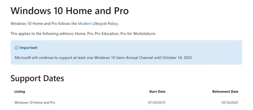 為了讓你們升級Windows 11，微軟提前公布了Windows 10的停止時間