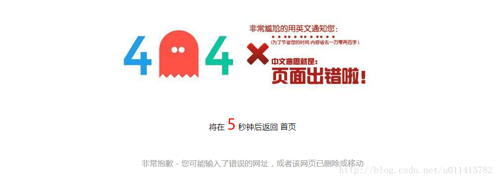 Laravel5框架自定義錯(cuò)誤頁(yè)面配置操作示例