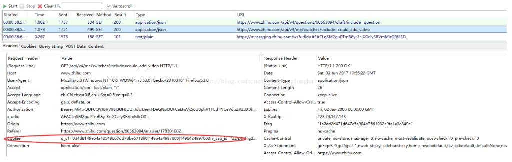 python 利用瀏覽器 Cookie 模擬登錄的用戶訪問知乎的方法