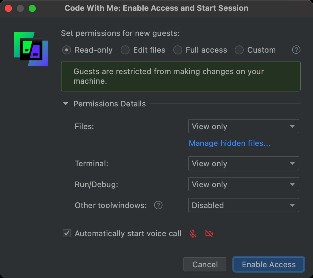 IntelliJ IDEA 2021.1 推出語音、視頻功能,邊寫代碼邊聊天(功能超級強大)
