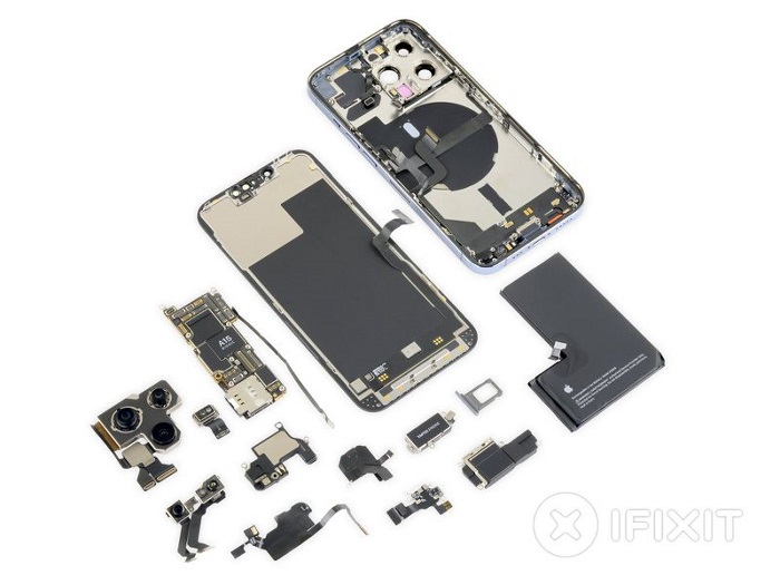 iFixit分享iPhone 13 Pro拆解報(bào)告：可維修性僅5/10分
