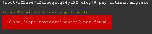 解決Laravel5.x的php artisan migrate數據庫遷移創建操作報錯SQLSTATE[42000]