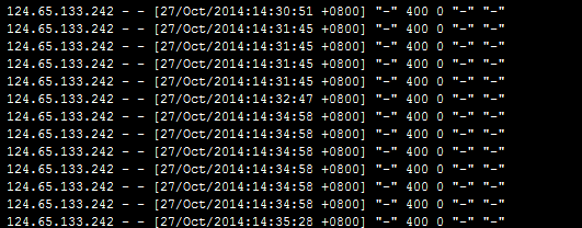 Linux服務器nginx訪問日志里出現大量http 400錯誤的請求分析