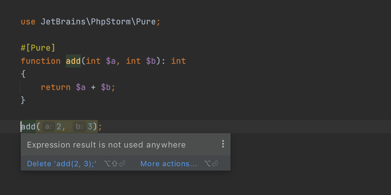PhpStorm 2020.3：新增開箱即用的PHP 8屬性(推薦)