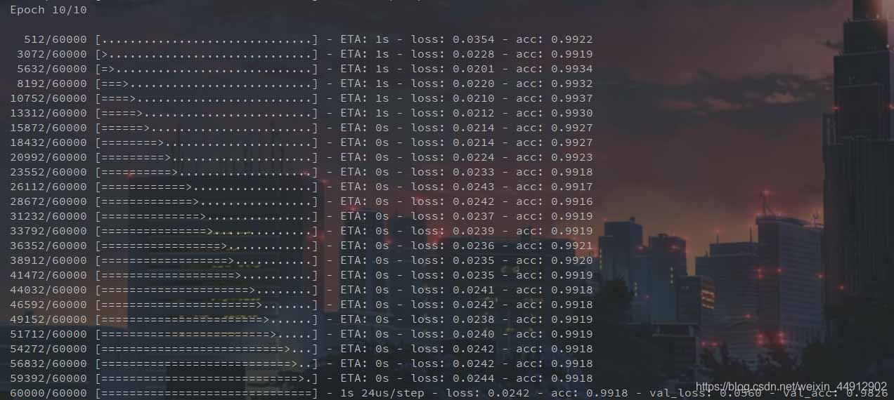 Keras在mnist上的CNN實踐,并且自定義loss函數曲線圖操作