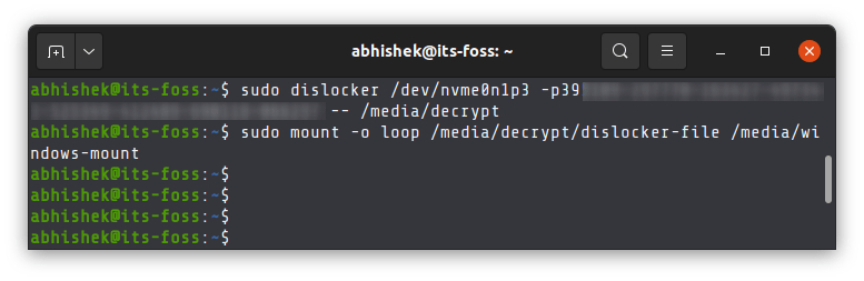 如何在 Linux 中掛載 Bitlocker 加密的 Windows 分區
