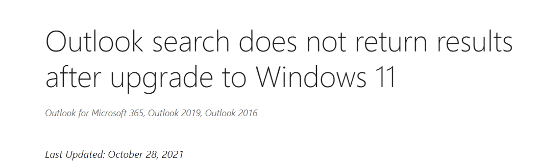 微軟承認(rèn) Windows 11 下 Outlook 搜索郵件卡死問題(附臨時解決方法) 微軟承認(rèn) Windows 11 下 Outlook 搜索郵件卡死問題(附臨時解決方法)