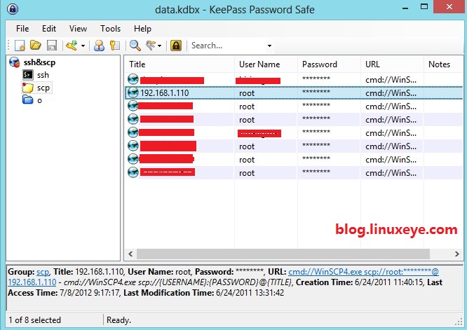 Keepass+PuTTYPortable+Winscp一鍵登錄實(shí)例詳解