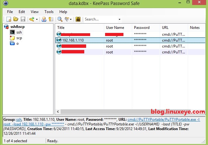Keepass+PuTTYPortable+Winscp一鍵登錄實(shí)例詳解