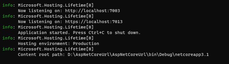ASP.NET Core設置URLs的五種方法