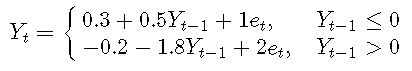 R語(yǔ)言時(shí)間序列TAR閾值自回歸模型示例詳解