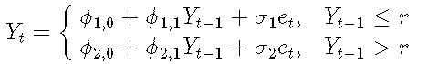 R語(yǔ)言時(shí)間序列TAR閾值自回歸模型示例詳解