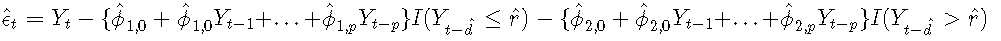 R語(yǔ)言時(shí)間序列TAR閾值自回歸模型示例詳解