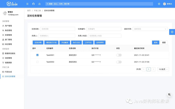 一款不錯的SpringCloud 腳手架項目