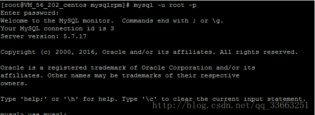 Linux系統下使用rpm方式安裝最新mysql5.7.17完整步驟