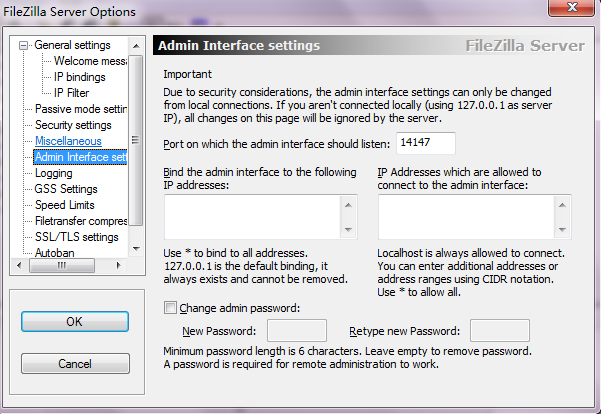 ftp服務器FileZilla Server詳細配置教程