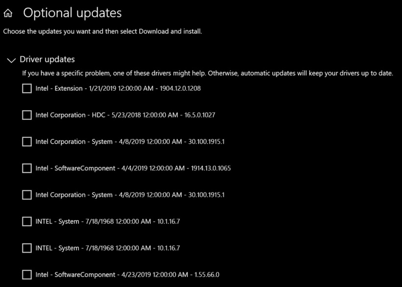 微軟解釋：Windows 11/10 一些驅動程序更新為何被“倒填日期”