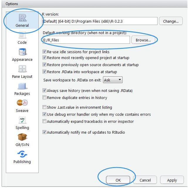 Rstudio 修改工作路徑(三種方法總結)