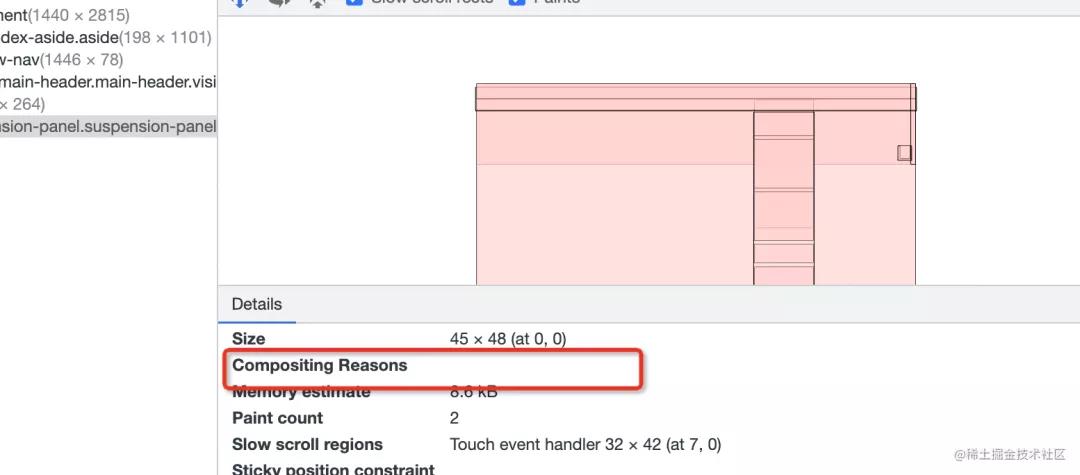 在 Css 圖層分析這方面，Chrome Devtools 屬實(shí)不太行
