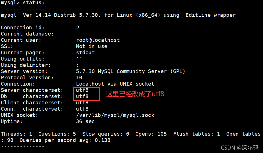 Linux系統(tǒng)下修改mysql字符集為UTF8步驟