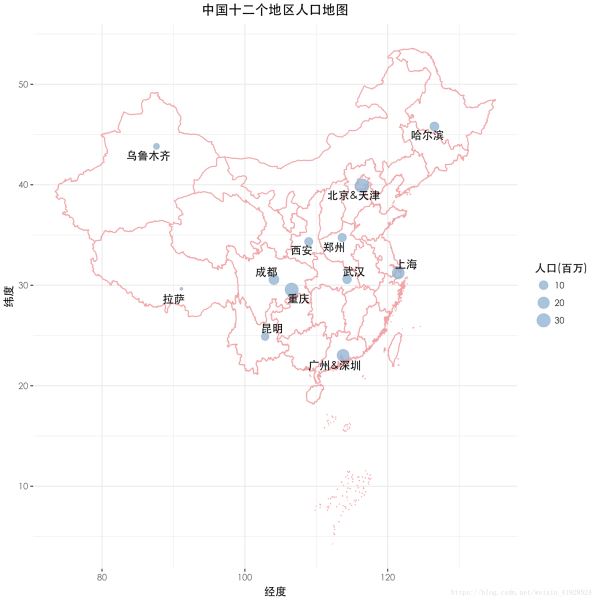 數模技巧不用for循環且使用ggplot2實現地圖上連線