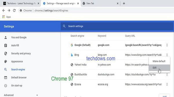 谷歌 Chrome Canary 99 瀏覽器推出：刪除默認搜索引擎功能回歸