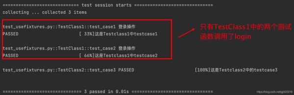 pytest自動化測試中的fixture的聲明和調用
