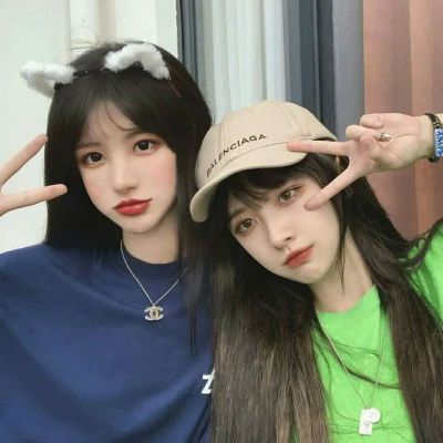 閨蜜頭像可愛高清兩張真人 希望你開心無論和誰要是和我一起就更好了