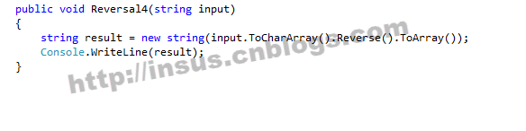 C#實現(xiàn)將一個字符串進(jìn)行翻轉(zhuǎn)顯示的6種方法