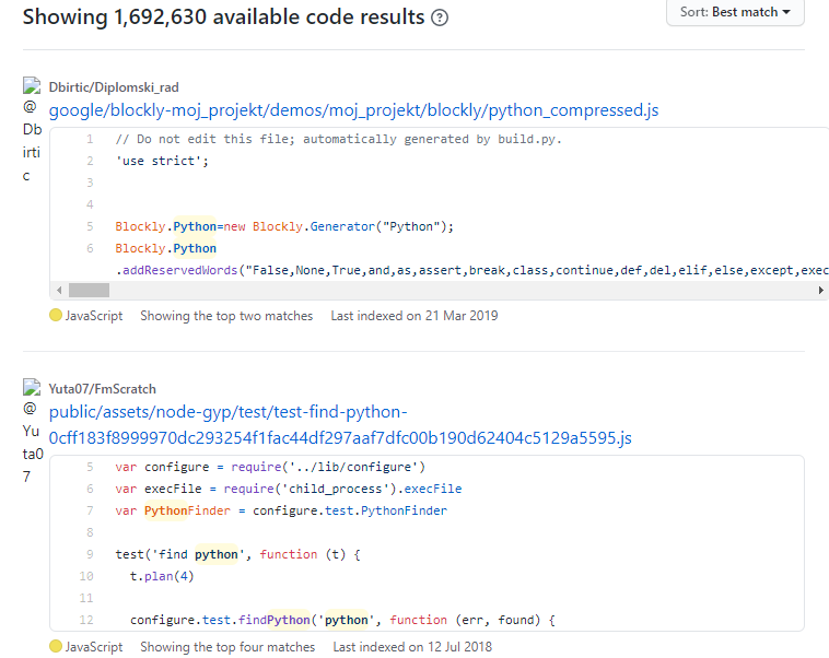 python高級搜索實現高效搜索GitHub資源