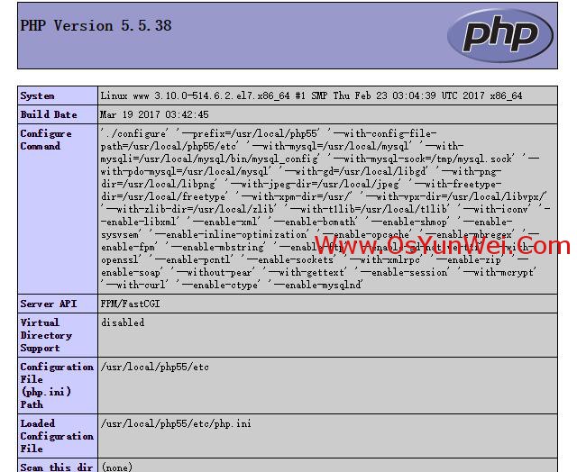 CentOS 7.x編譯安裝Nginx1.10.3+MySQL5.7.16+PHP5.2 5.3 5.4 5.5 5.6 7.0 7.1多版本全能環境