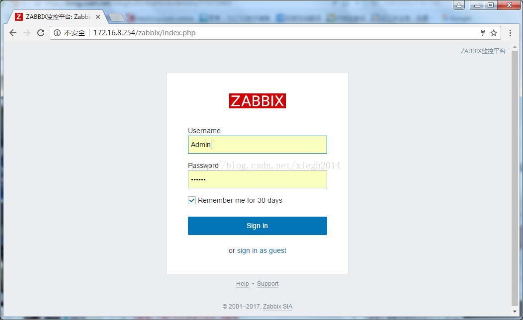 Centos7.3安裝部署最新版Zabbix3.4的方法(圖文)