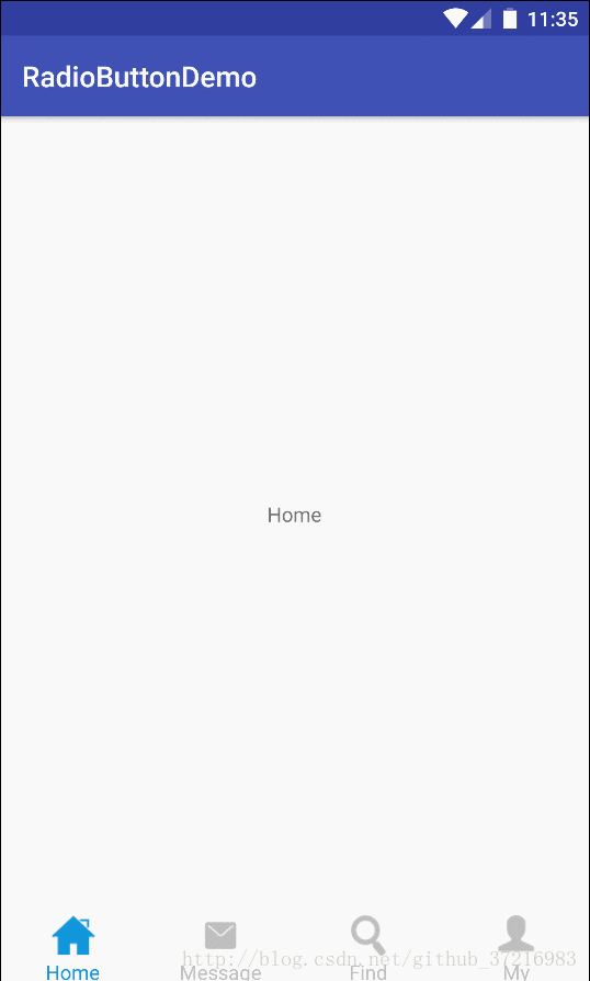 使用RadioButton+Fragment實現底部導航欄效果