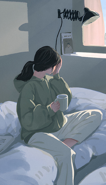 女生插畫壁紙高清全屏好看 我不是一開始就像這樣沉默的